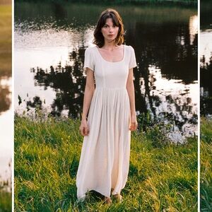 Christy Dawn Scarlet Dress Eggshell White Size Petite XL P-XL